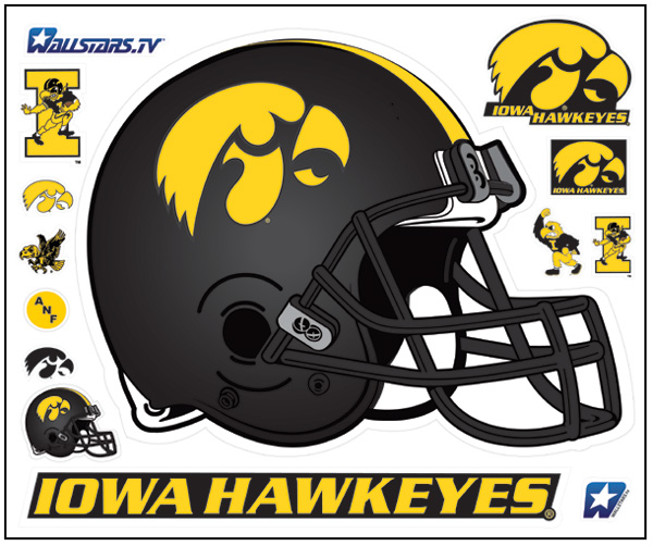 Iowa Football Helmet Real Big WallStar